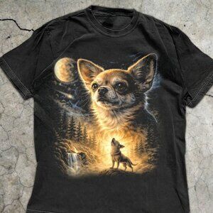 Retro Animal Graphic Tee, Chihuahua Mom Gift